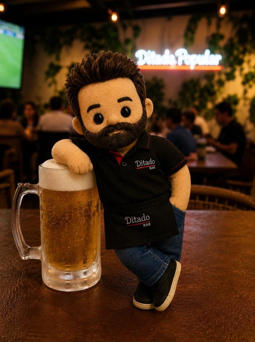 Zé Ditado, o mascote do bar